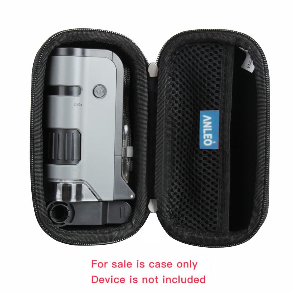 Anleo Hard Travel Case For Carson Microflip 100X 250X Led Uv Lighted Pocket Microscope