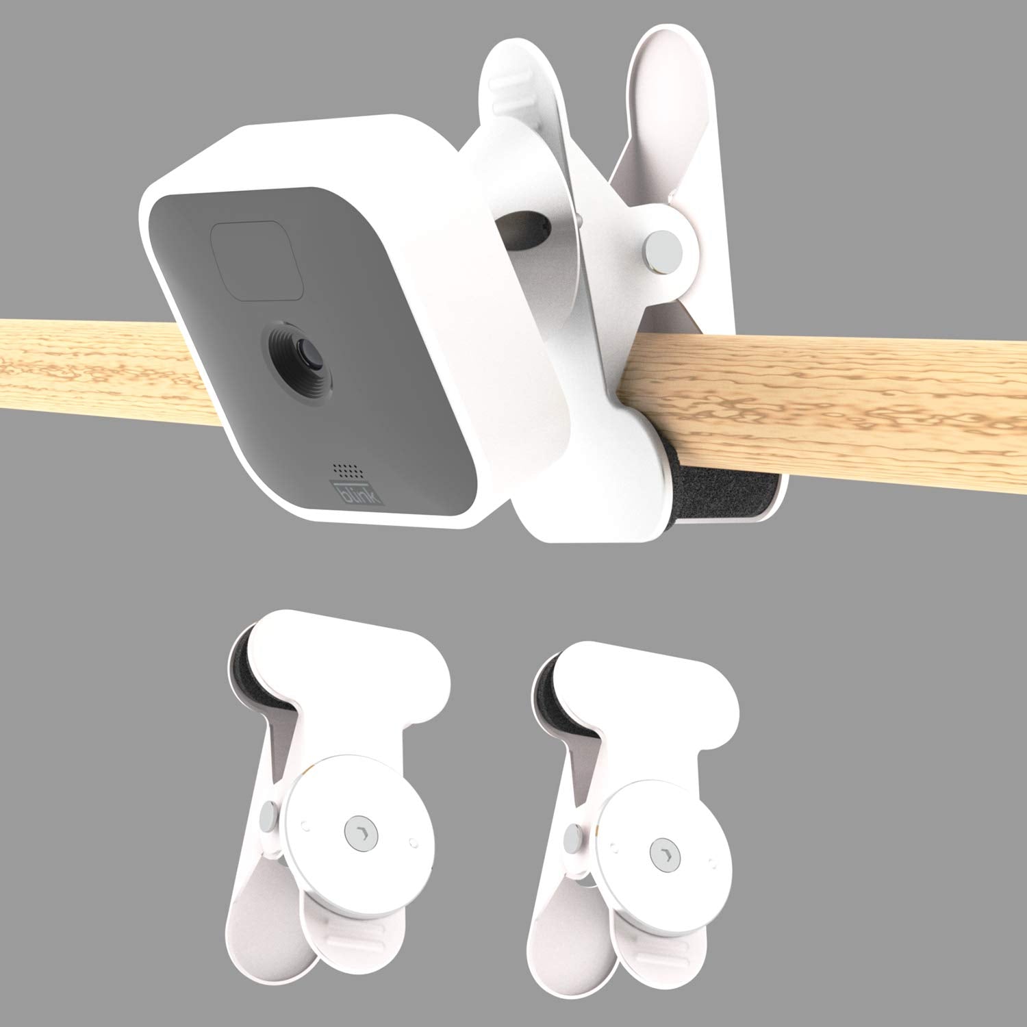 Vmei Metal Clip Stand For All New Blink Outdoor/Indoor Camera/Blink Xt2 Camera,Blink Metal Holder Weather Proof,Not Need To Dril