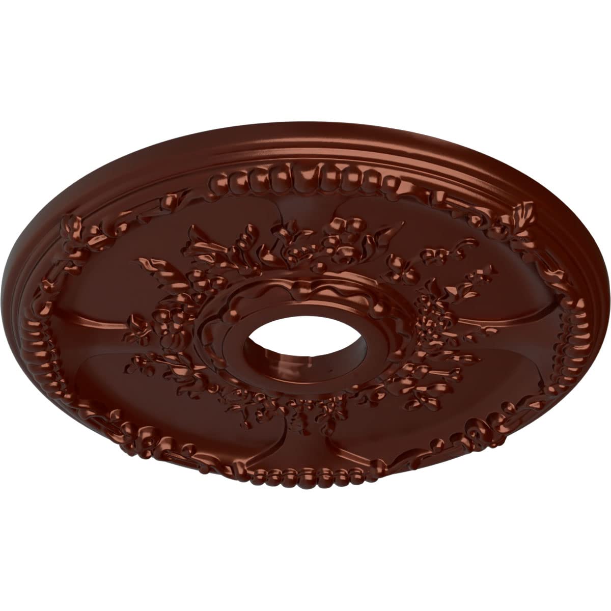Ekena Millwork Cm18Seacs Antioch Ceiling Medallion, 18''Od X 3 1/2''Id X 1 3/8''P, Hand Painted Antique Copper