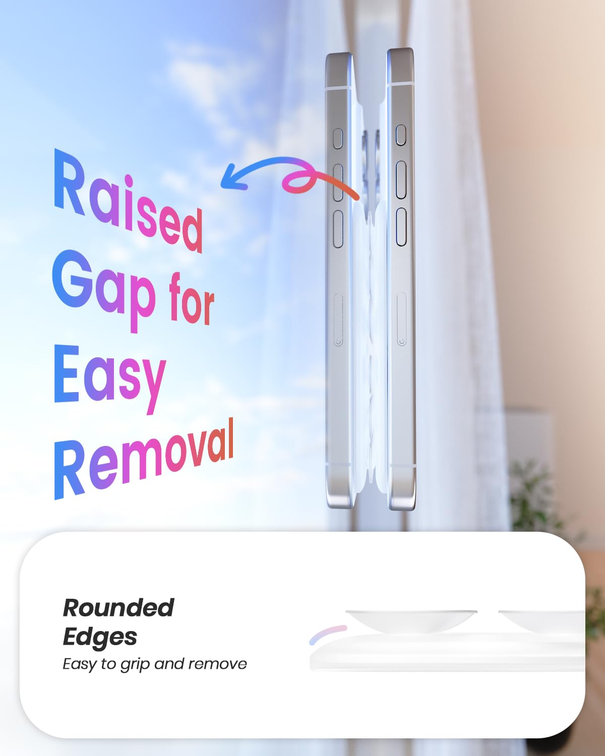 Klearlook Magnetic Suction Phone Mount For Magsafe Case, Removable Sticky Phone Grip Holder For Hands-Free Makeup/Selfie/Live St