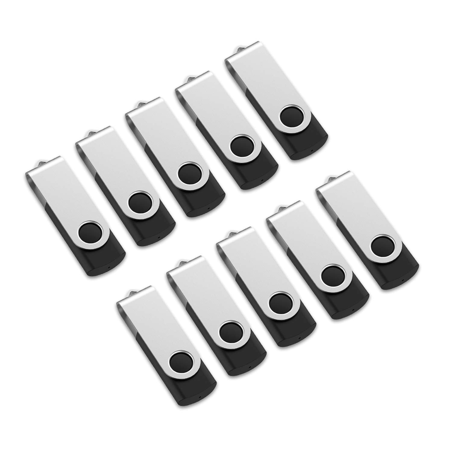 Aiibe 4Gb Flash Drive 100 Pack 4Gb Usb Flash Drive Bulk Thumb Drive Usb 2.0 Memory Stick Usb Drive 4Gb 100 Pcs Wholesale, Black