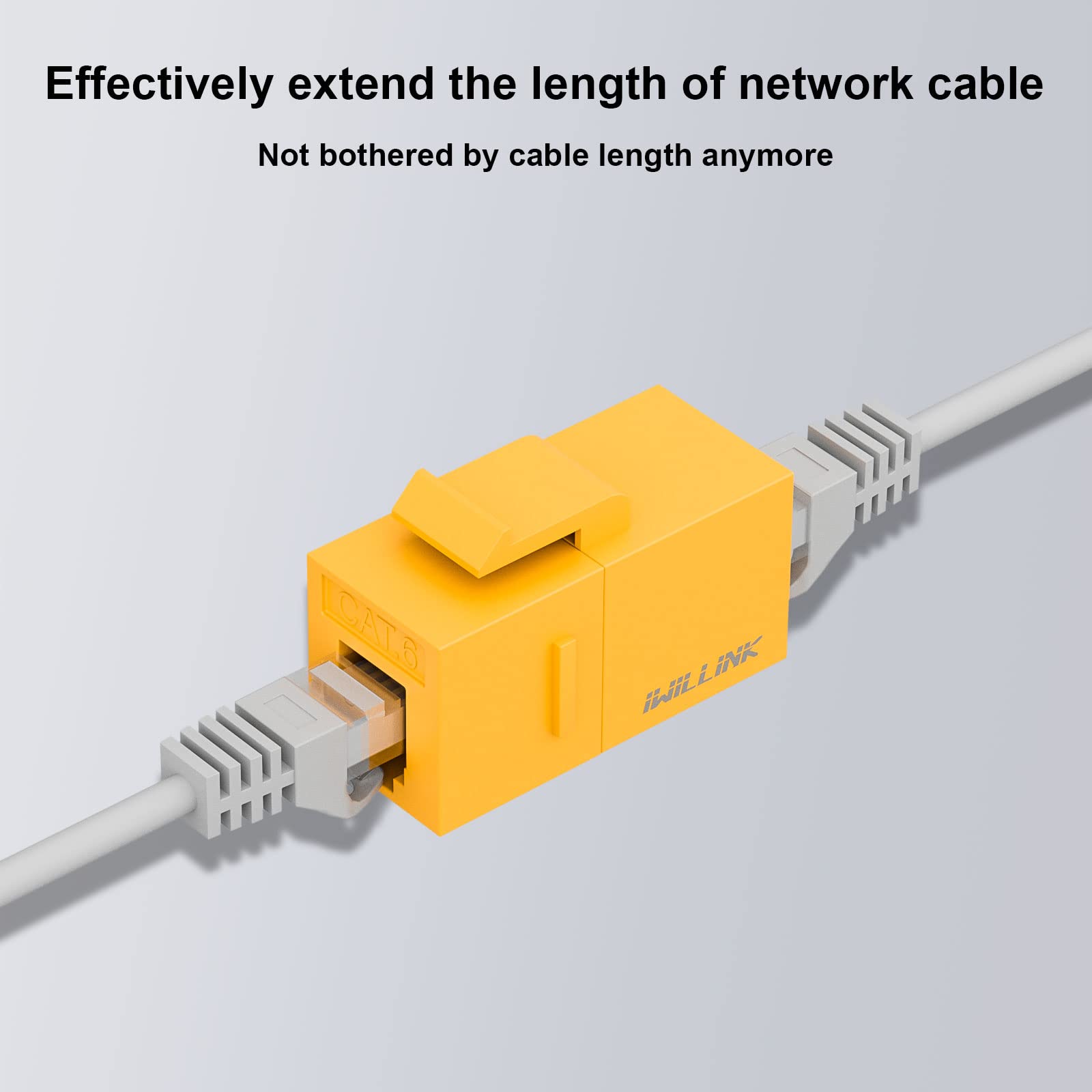 Iwillink Rj45 Cat6 Keystone Coupler 25 Pack, Female To Female Cat6 Keystone Jack, Utp Keystone Coupler Insert,Keystone Jack, Eth