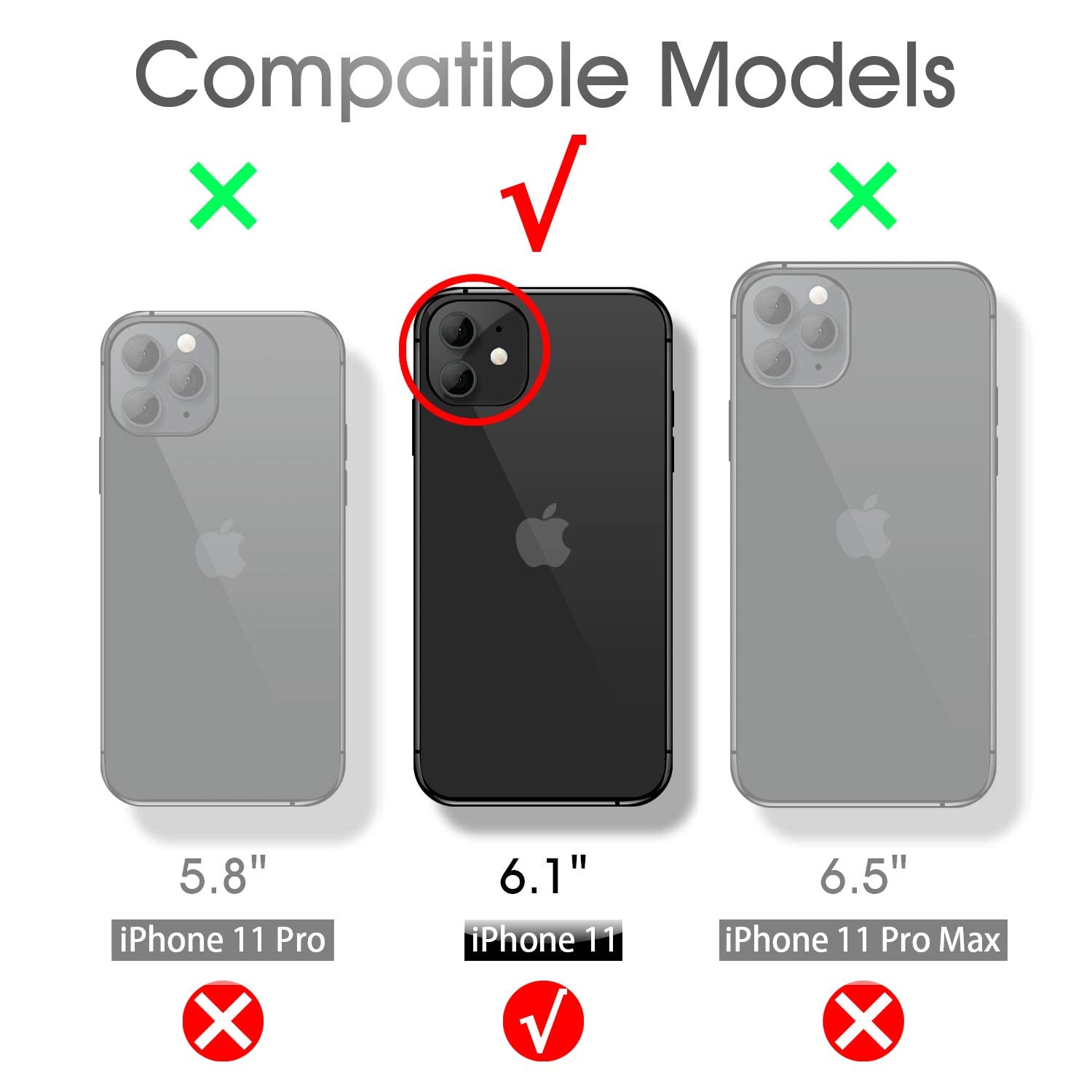 Gyzya For Iphone 11 Case Clear 6.1 Inch With Pattern Design, Protective Slim Tpu Cover + Shockproof Bumper For Women And Girls (