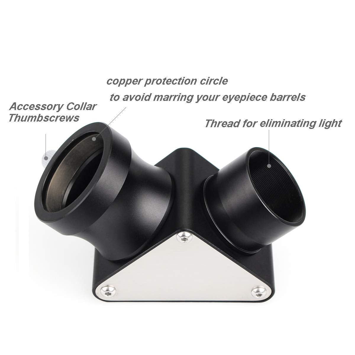 Svbony 1.25 Inches 90 Degree Dielectric Mirror Diagonal Fully Metal For Refracting Telescope Eyepiece Lens For Astronomical Visual Astrophotography