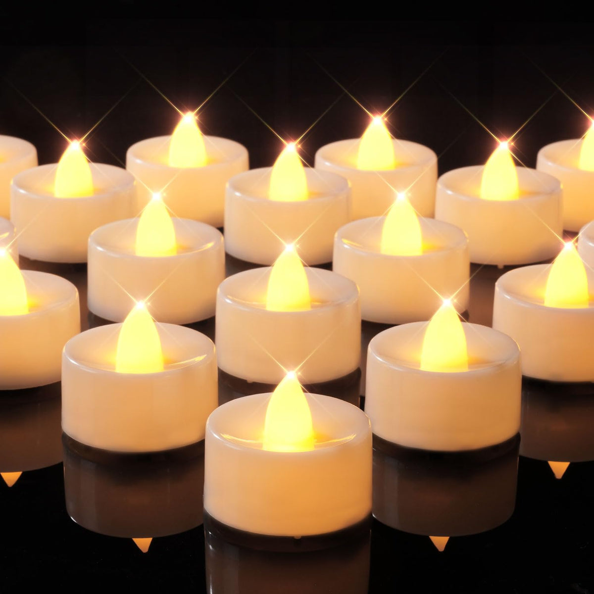Beichi Flameless Candles, 12Pack Battery Operated Candles, Led Tea Lights Candles Battery Operated, Flickering Fake Candles For 