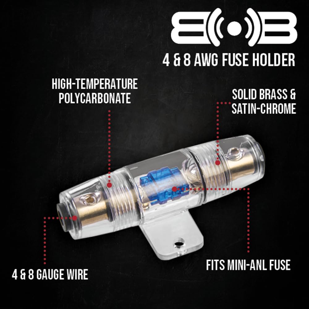 Belva True 8 Gauge Awg Premium Cca Complete Amplifier Wiring Kit With Ofc 4 Channel Rca Cable   Bak84 Red