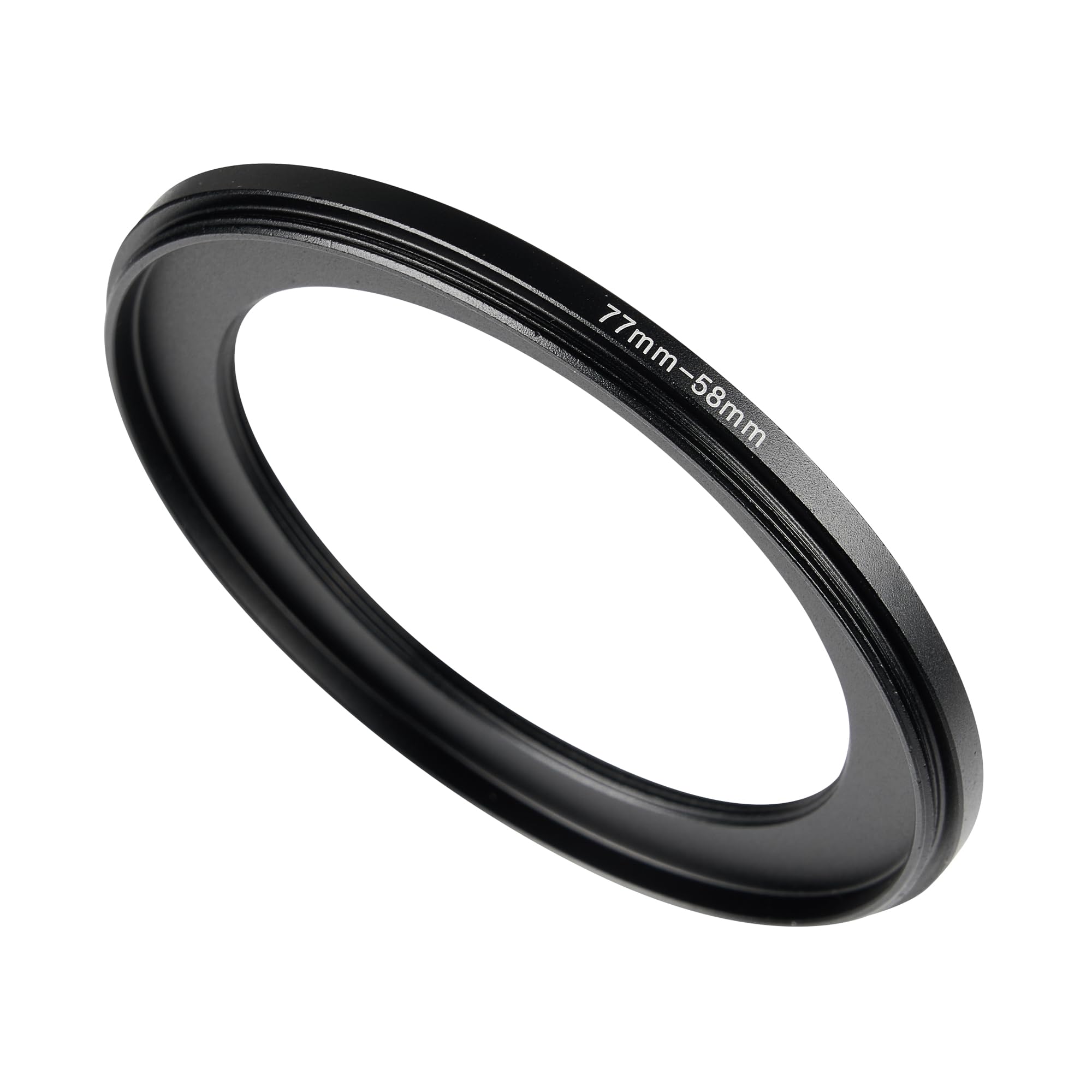 Wiiye 77Mm To 58Mm Step Down Ring Filter Adapter, 77Mm To 58Mm Step Down Ring Adapter,For All Brands Uv Nd Cpl Metal Step Down R
