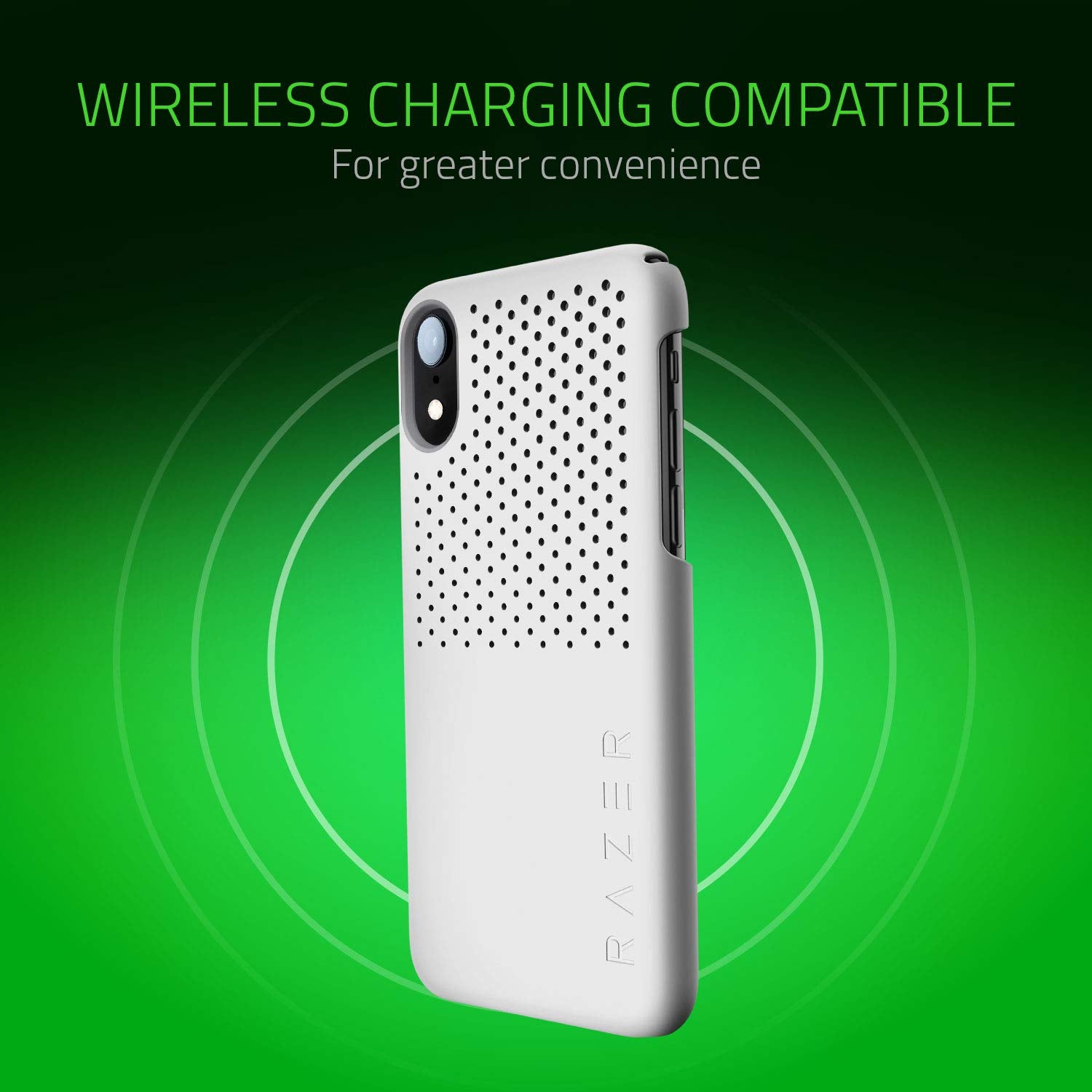 Razer Arctech Slim For Iphone Xr Case: Thermaphene & Venting Performance Cooling - Wireless Charging Compatible - Matte Black
