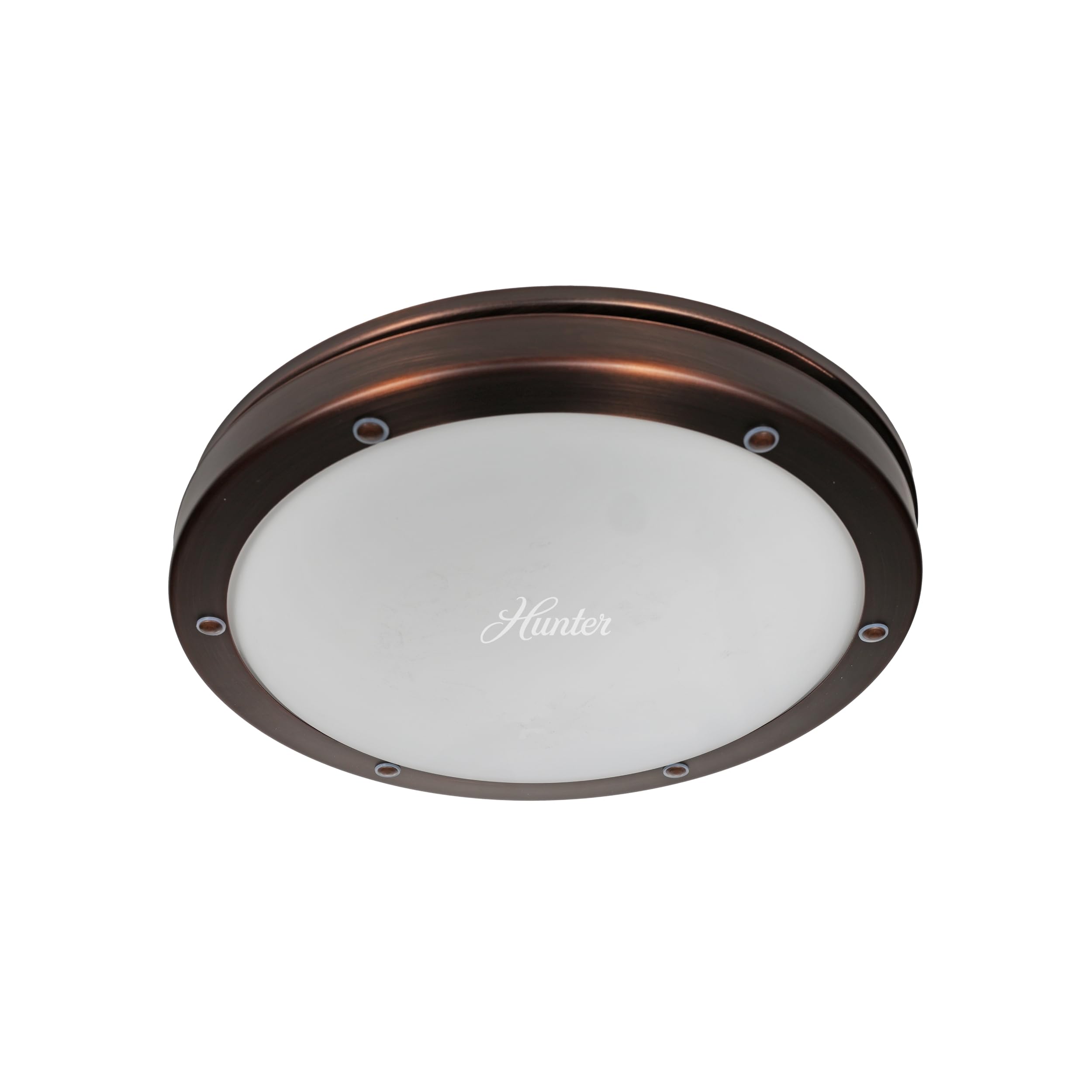 Hunter Oasis 80 CFM Bathroom Exhaust Fan - Hunter Ceiling Fan with Light and Night Light - Imperial Bronze