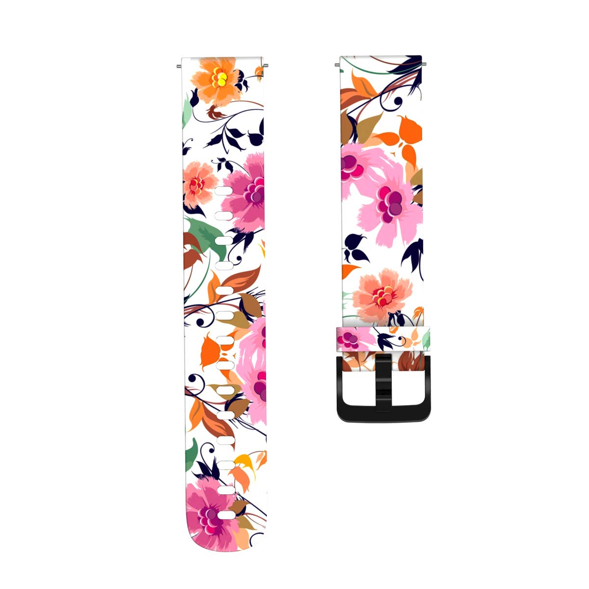 Compatible With Polar Ignite Bands 20Mm Silicone Soft Quick Release Pattern Wristband Replacement Straps For Polar Unite/Ignite