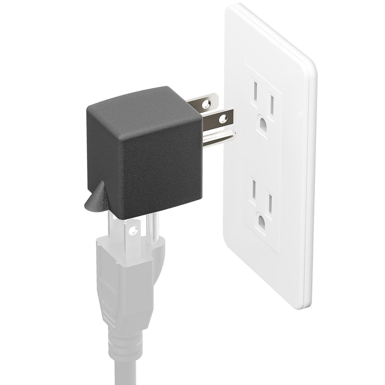 90 Degree Adapter Right Angled Downward Angled Usa 3 Prong Male Female Adapter,90 Degree Angled Usa Male Female Power Adapter, 5