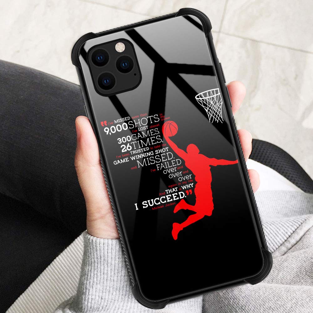 Zhegailian Case Compatible With Iphone 12 Pro Max,Red Dunk Case For Iphone 12 Pro Max For Boys Men,Pattern Design Anti Scratch O