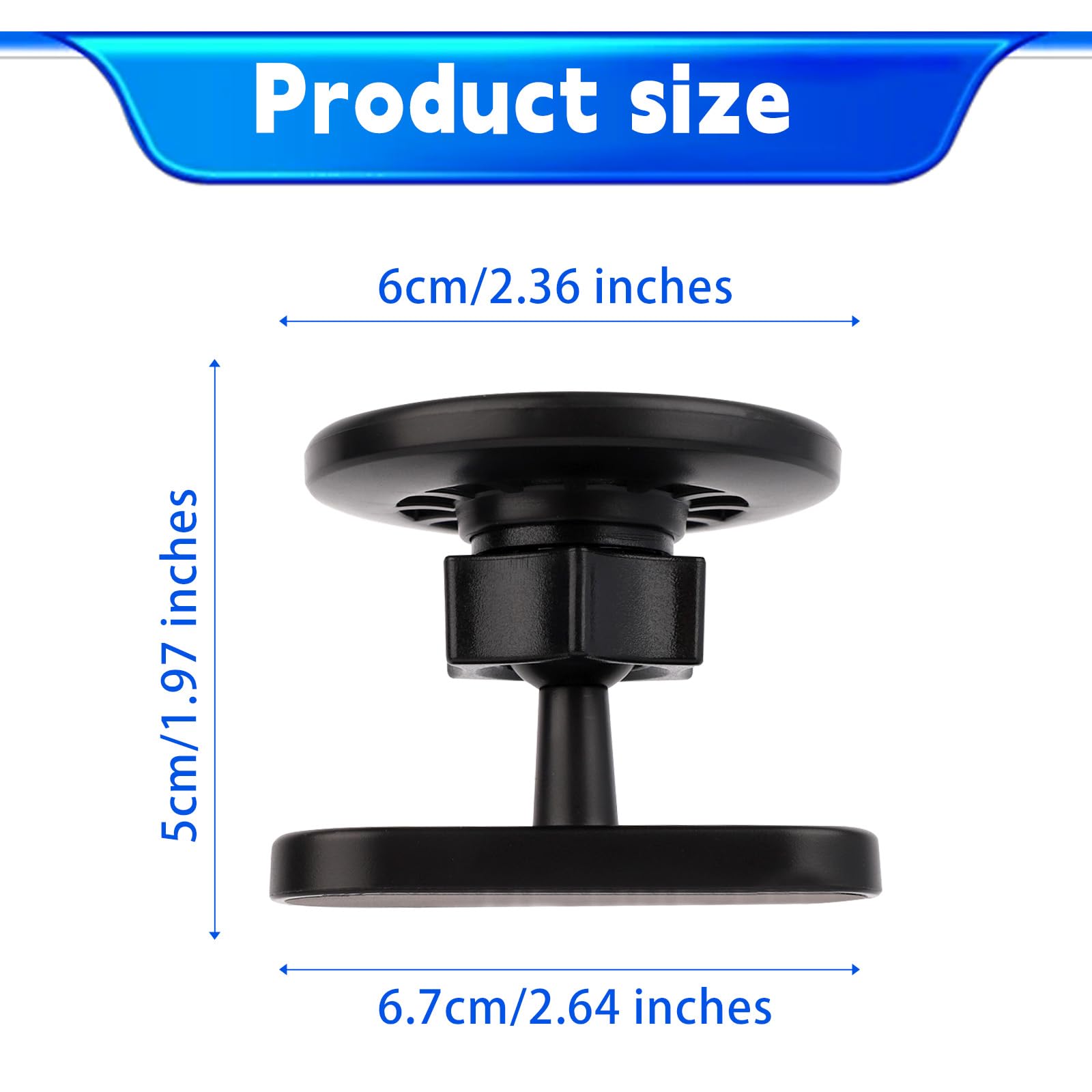 Magnetic Phone Holder For Gym, 360 Adjustable Portable Gym Phone Holder Strong Magnet Phones Mount Grip Attaches To Metal Surfac