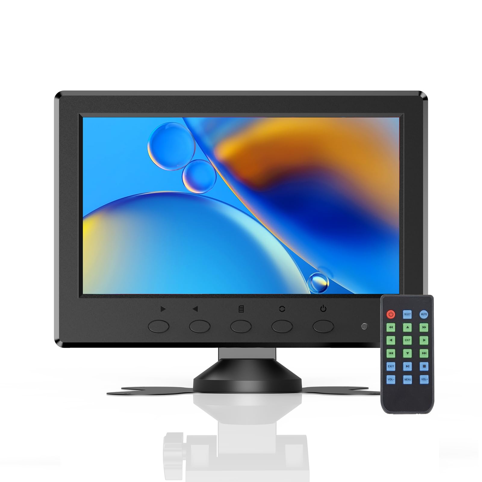 Eyoyo Mini Monitor 7 Inch Small Hdmi Monitor 1024X600 Lcd Screen Display Hmdi Av Vga Bnc Usb Input For Pc Cctv Security Camera C