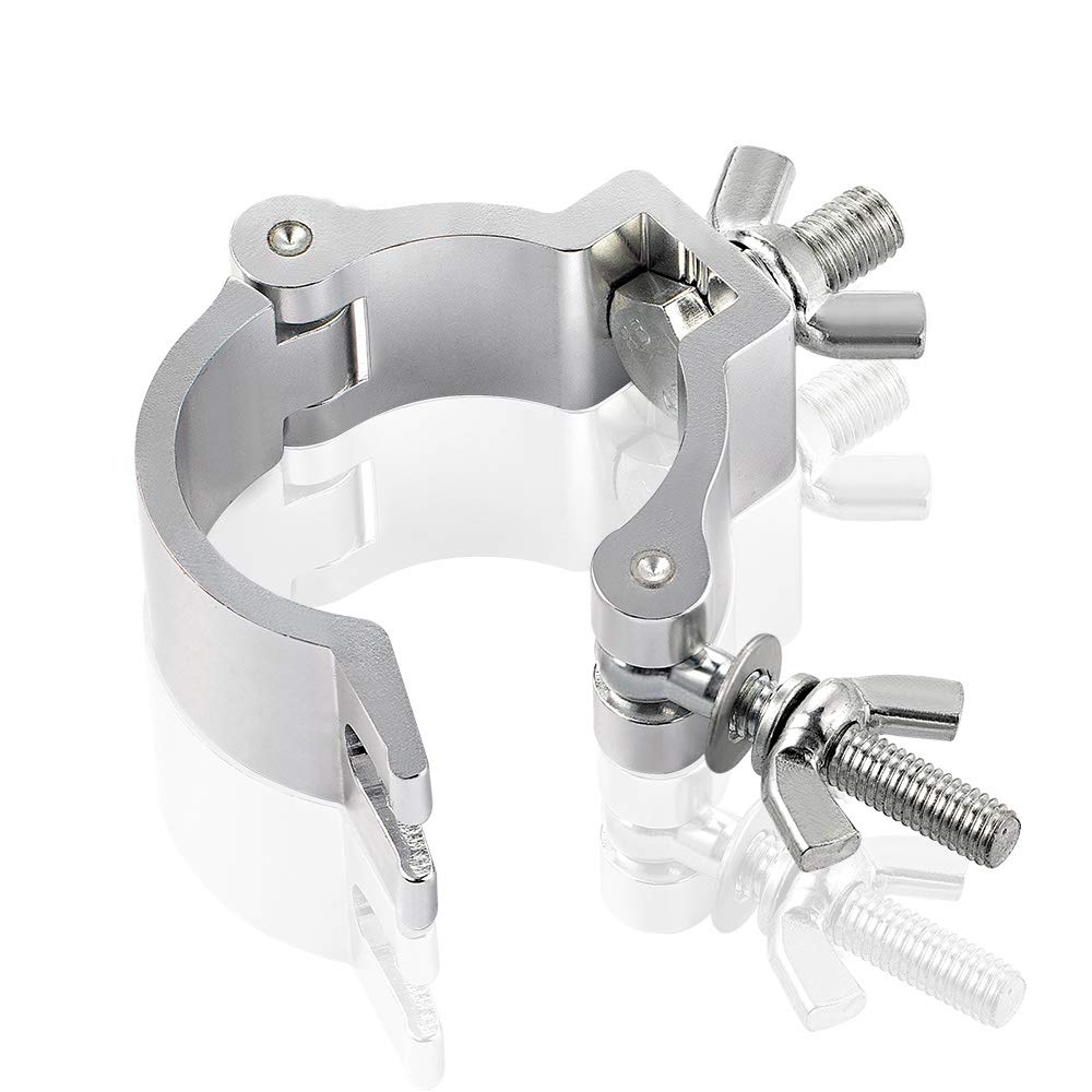 Worldlite Aluminum Light Clamps - 8Pcs Heavy Duty 220Lb Led Par Light Moving Head Beam Spot Truss O Clamp, Fit For 48-52Mm Od Tu