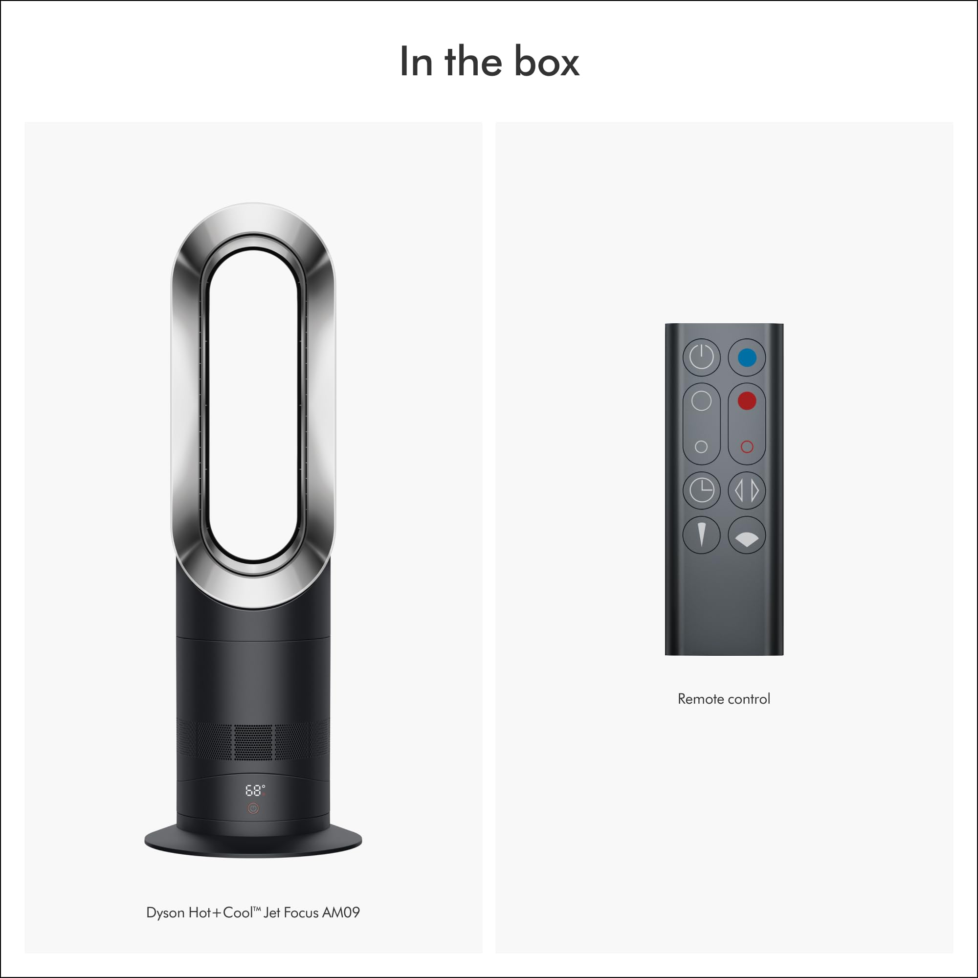 Dyson Hot+Cool Fan Heater Am09 Black/Nickel, Large