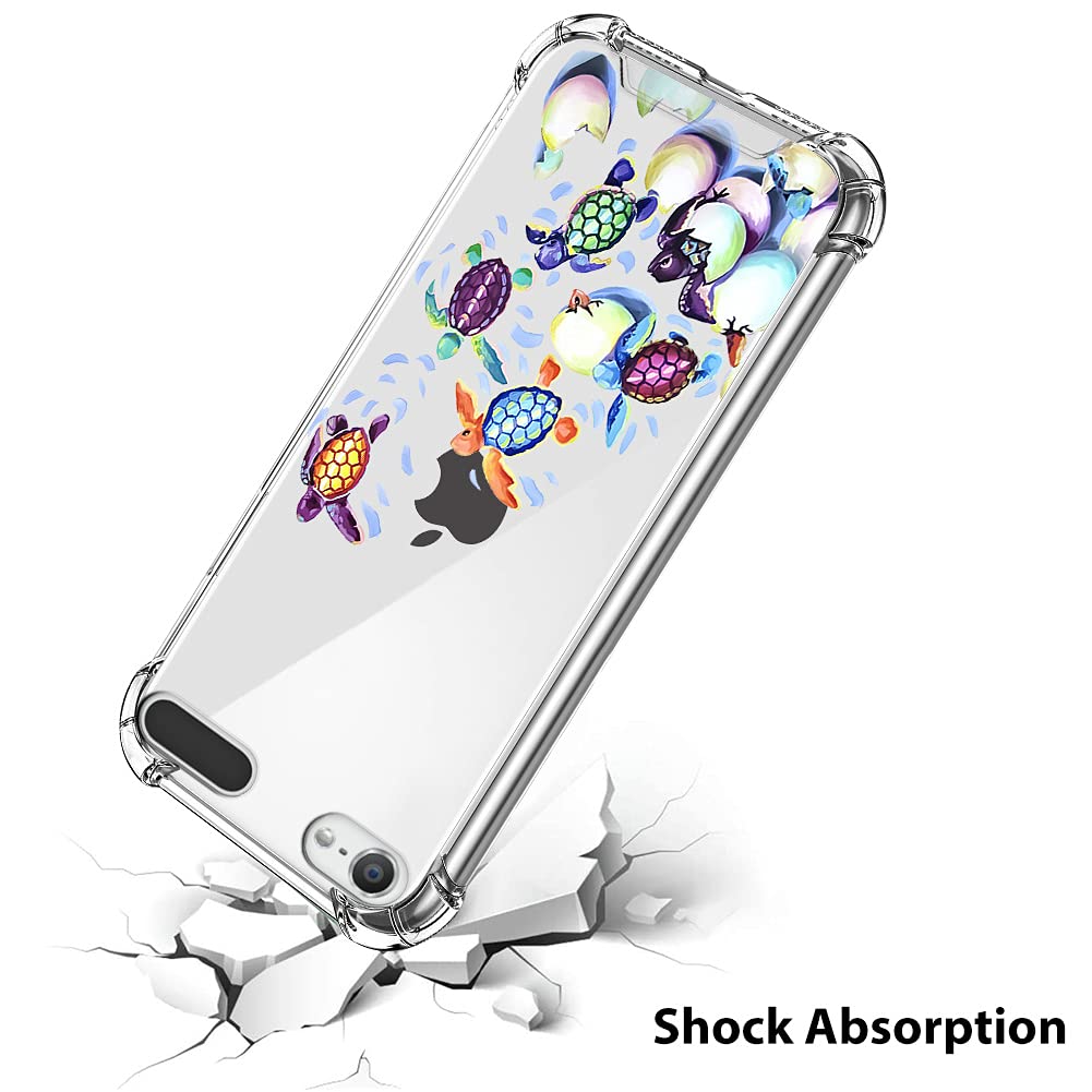 Ziye Compatible With Ipod Touch 7Th Generation Case,Ipod Touch 6 5 Case Clear,[Screen Protector] Shockproof Protective Case For