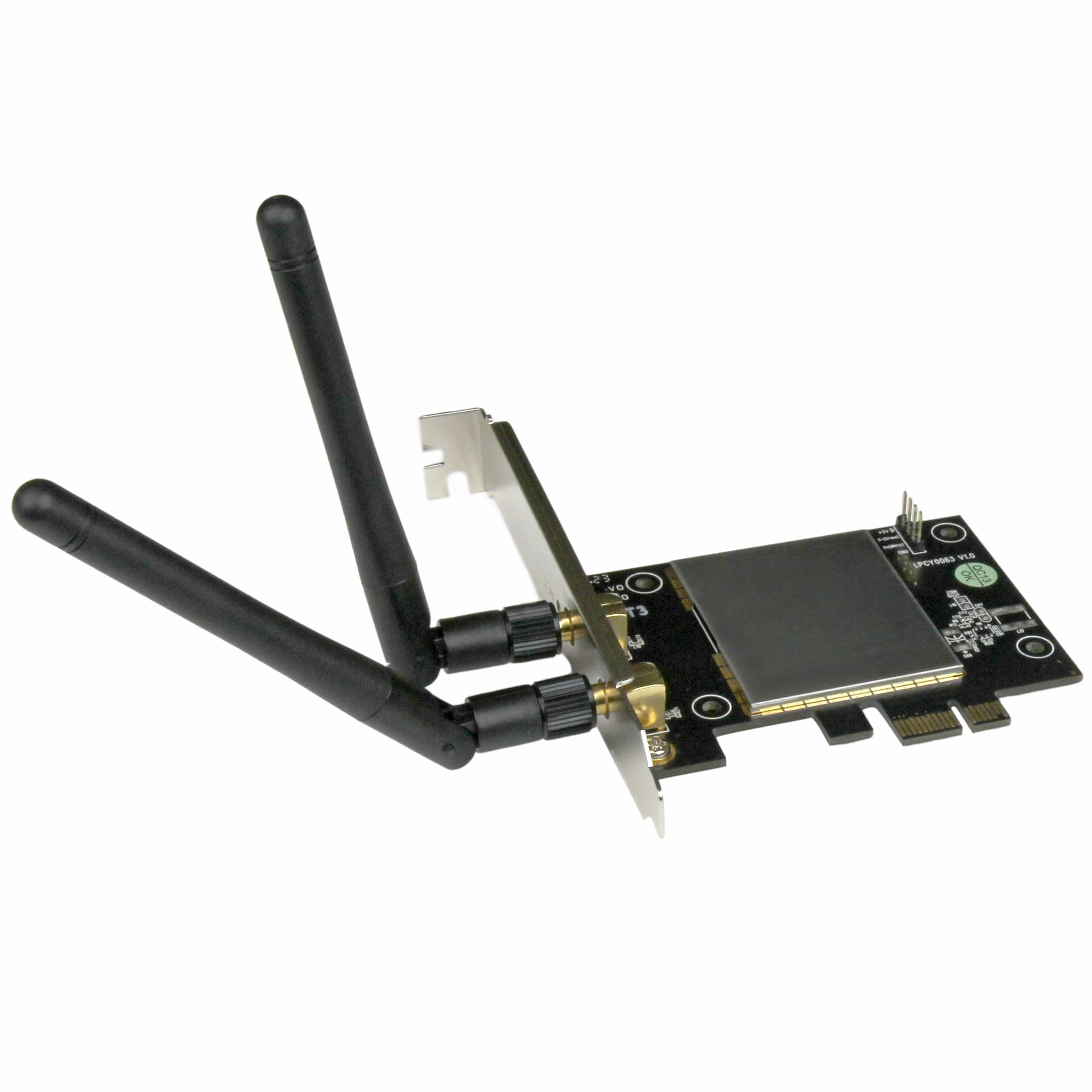 Startech.Com Ac600 Wireless Ac Network Adapter   802.11Ac, Pci Express   Dual Band 2.4Ghz / 5Ghz Pcie Wireless Network Card (Pex