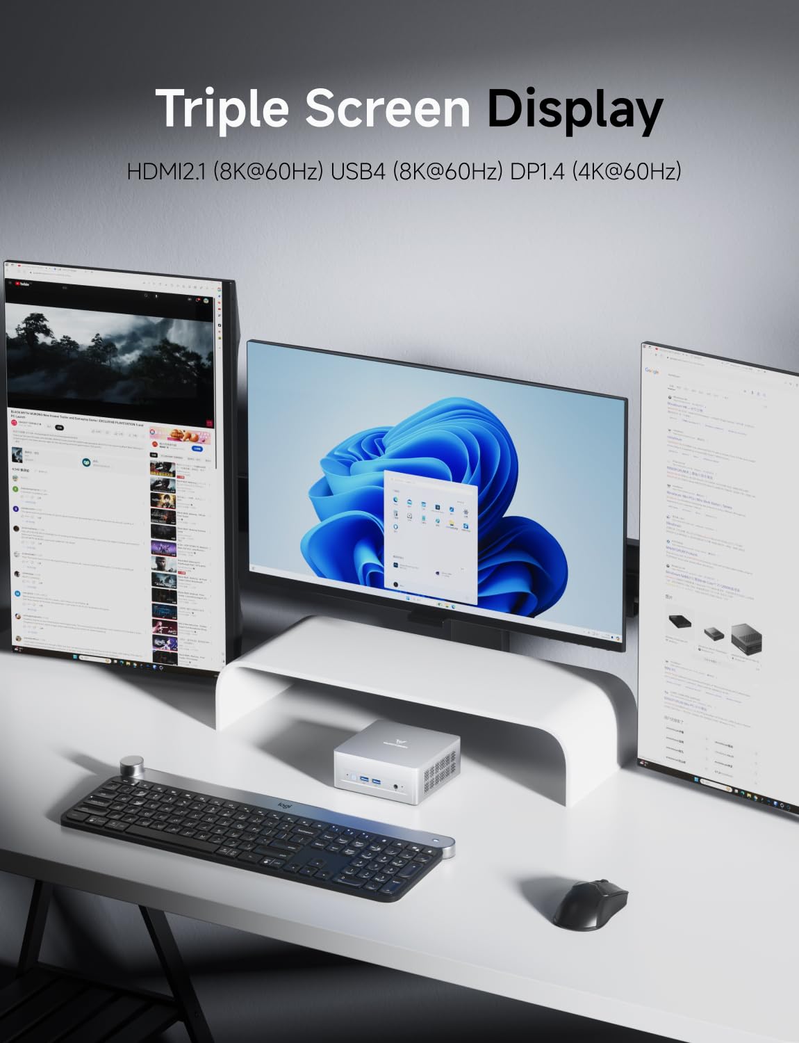 Minisforum Deskmini Um870 Slim Mini Pc Amd Ryzen 7 8745H Barebone Version Small Pc, Hdmi/Dp/Usb4 Outputs, 2.5G Lan, Wifi 6E, Bt5