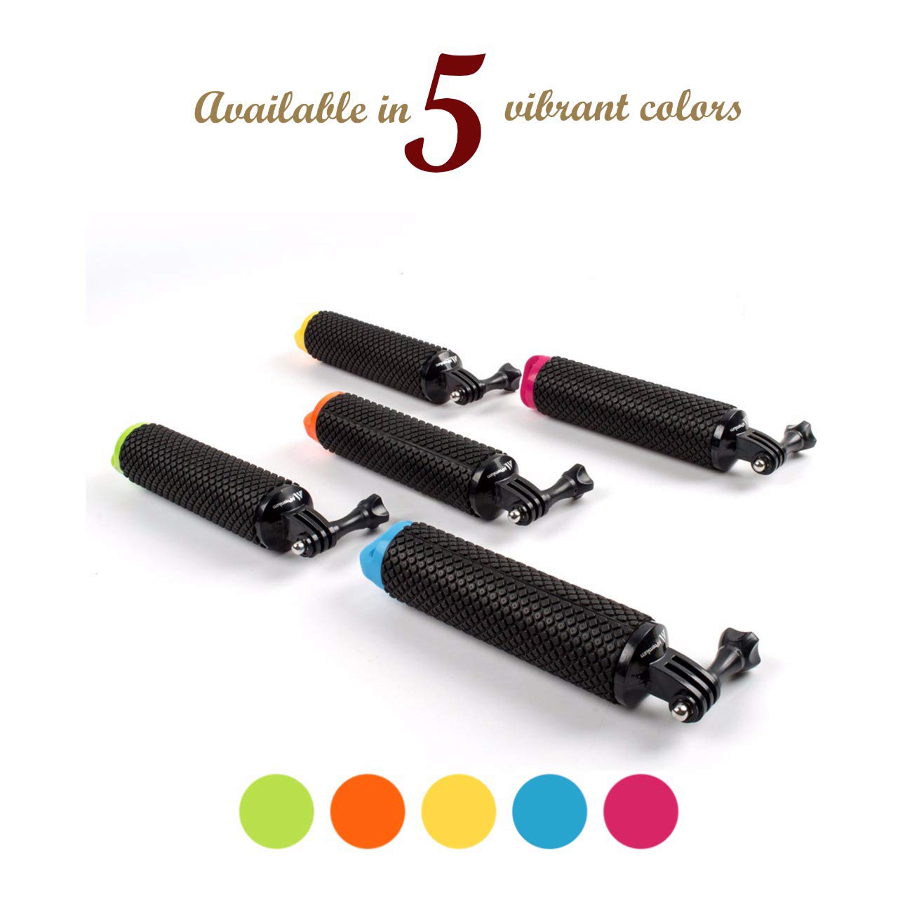 Waterproof Floating Hand Grip Compatible With Gopro Hero 12 11 10 9 8 7 6 5 4 3+ 2 1 Session Black Silver Camera Handler & Handle Mount Accessories Kit For Water Sport And Action Cameras (Yellow)