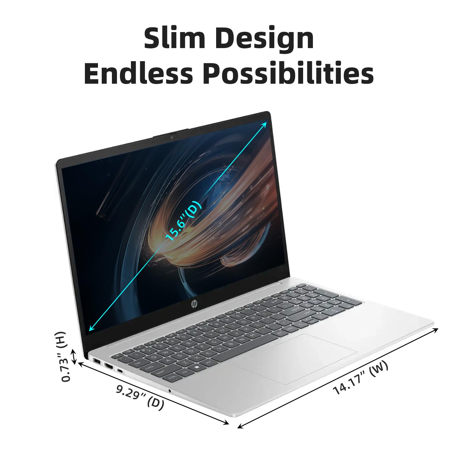 Hp 15.6-Inch Business Laptop Computer - W/Microsoft Office Lifetime & Free Cd/Dvd Drive - 15.6'' Hd Touchscreen - Intel I3 1215U