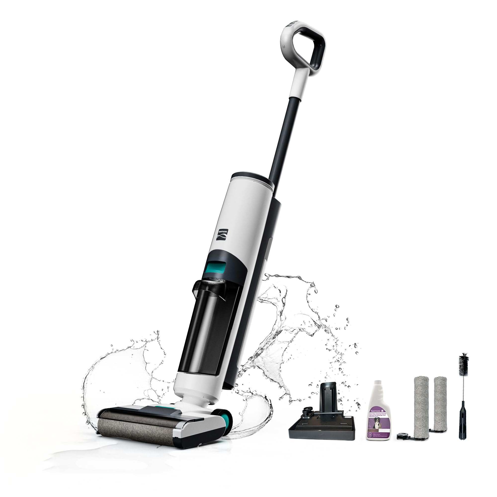 Kenmore Hf5010 Aqualite 3 In 1 Cordless Wet Vacuum Hard Floor Cleaner With Automatic Air Drying, 35Mins Runtime & One Edge Self 