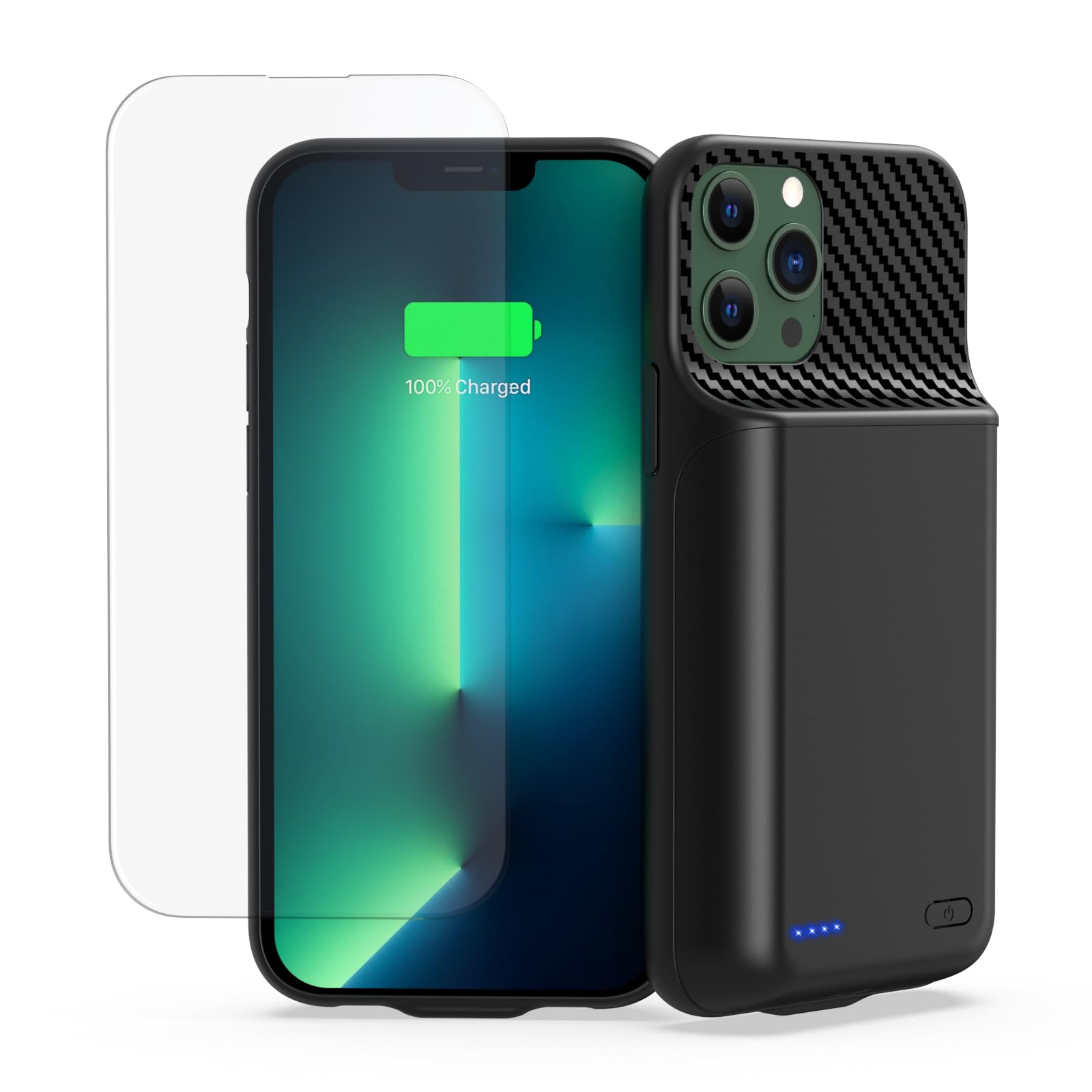 13800mAh High Capacity Battery Case for iPhone 14, for iPhone 13, 13 Pro (6.1 inch), 2026 Upgraded Battery Pack Rechargeable Cha