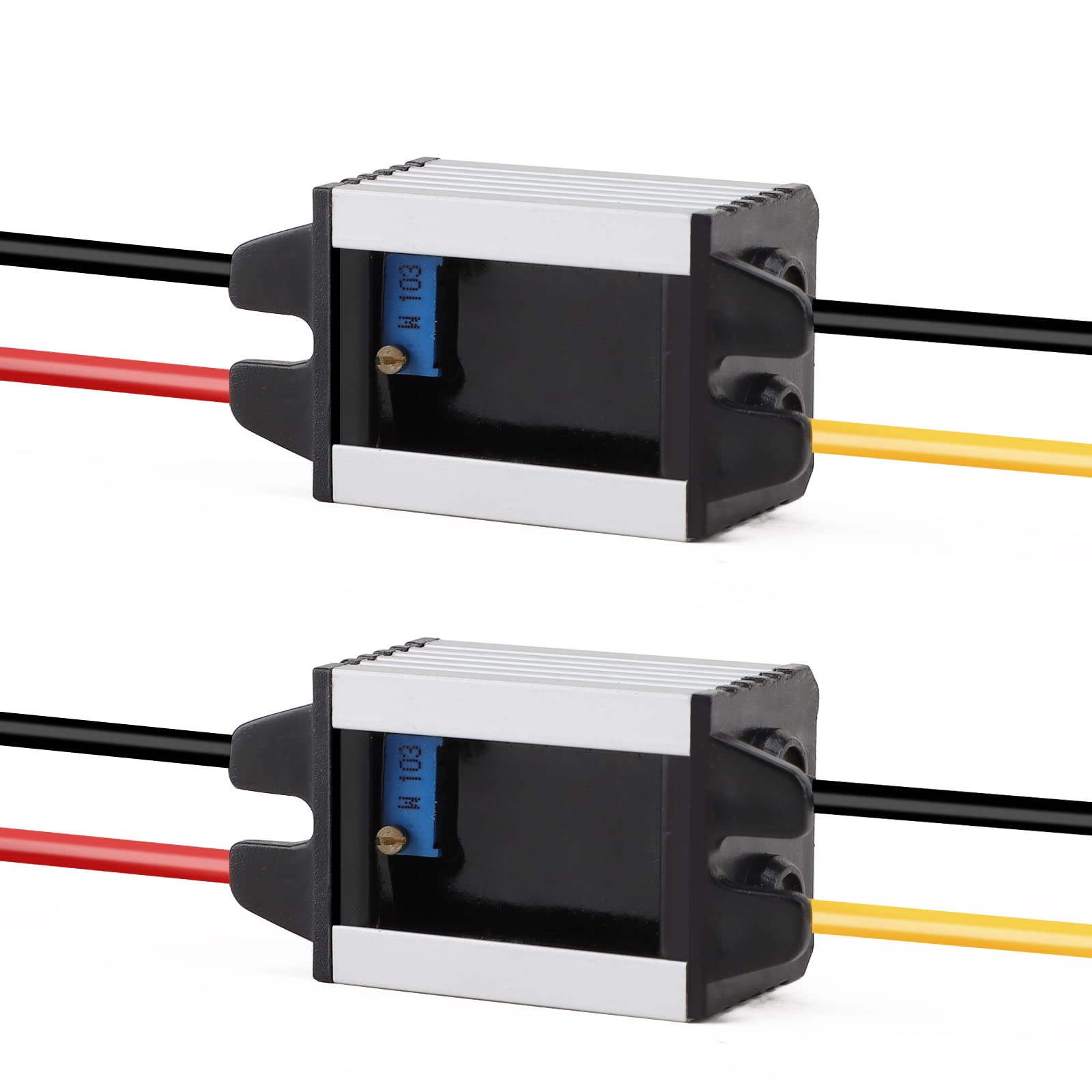 Drok 5V Dc Converter, 2Pcs Waterproof Dc Buck Converter 8V 22V 12 V Step Down To 3V 15V 6V 9V 3A Adjustable Power Supply Voltage
