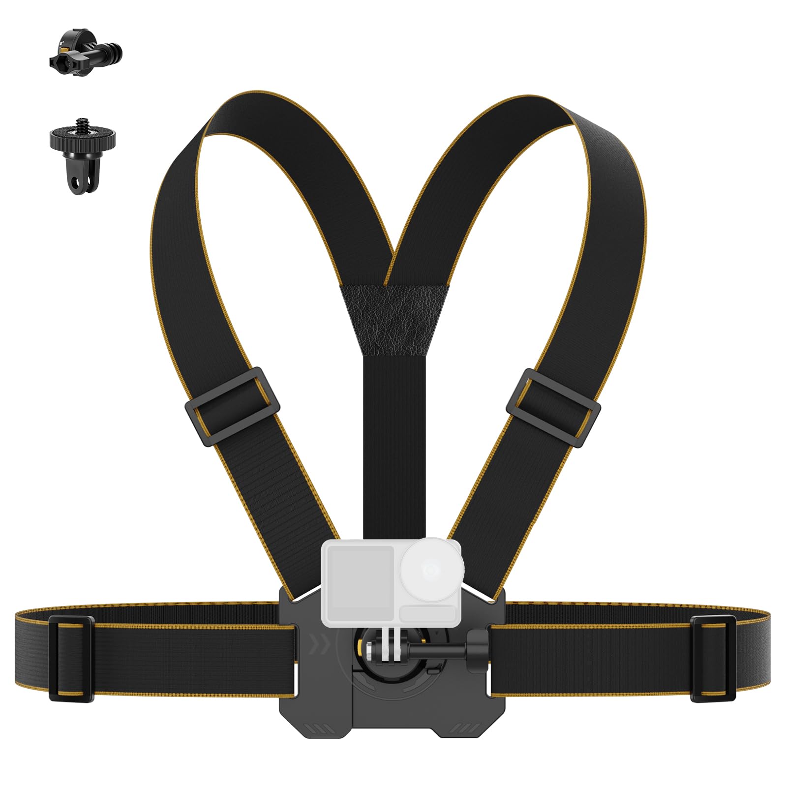NEEWER Chest Mount Harness for Action Camera,Adjustable Hand Free Chest Strap Compatible with GoPro Hero DJI Osmo Insta360,Magne