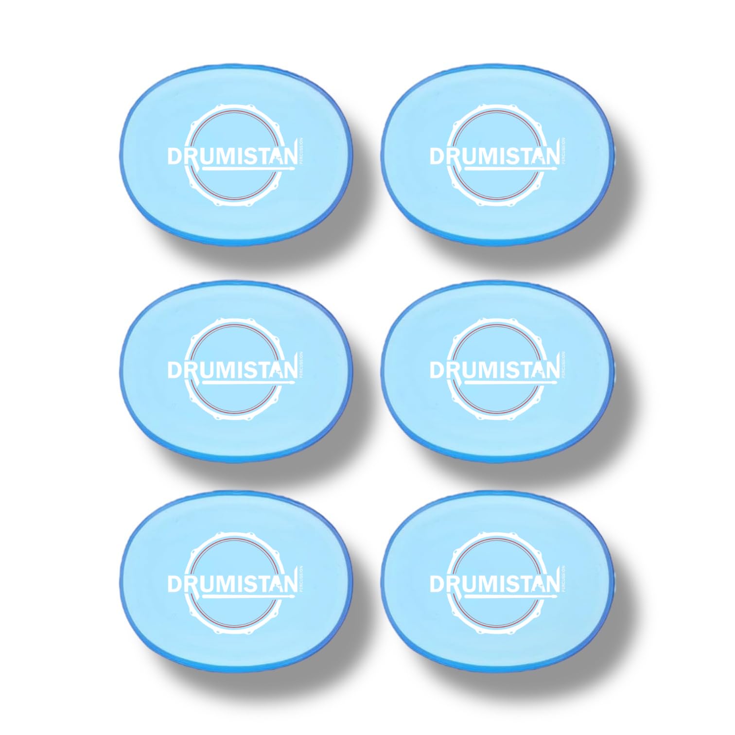 Drumistan Percussion Ocean Gels | Drum Dampening Gels | Pack Of 6 | Light Blue
