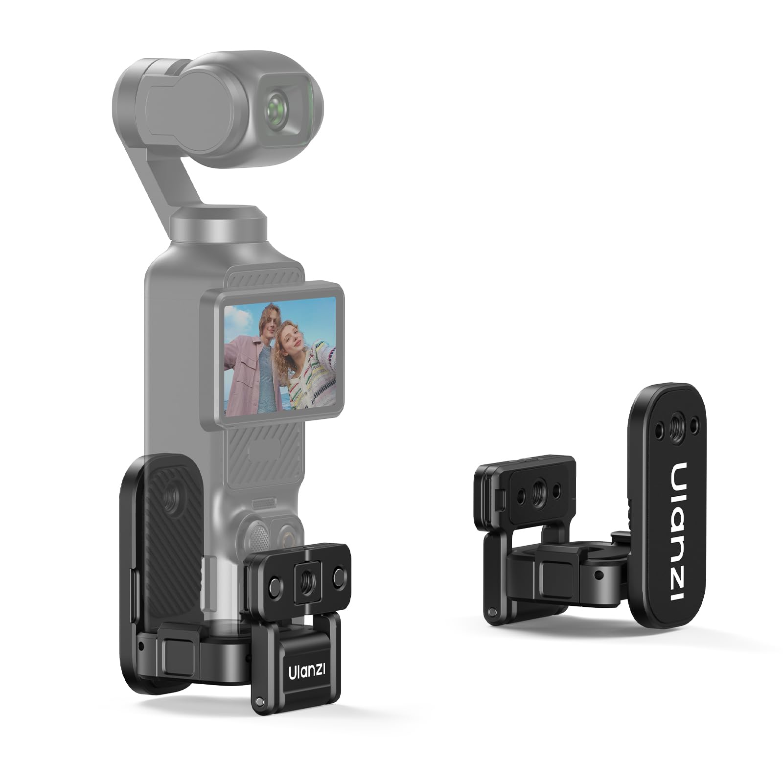 ULANZI PK16 Magnetic Mount Stand Compatible with DJI OSMO Pocket 3, 270 Adjustable Camera Mount, 1/4 Mount Foldable Quick Rele