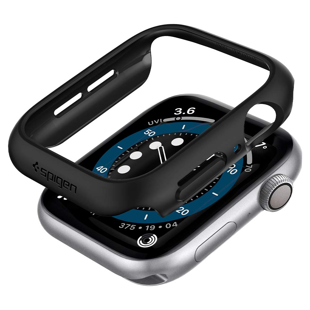 Spigen Thin Fit Designed For Apple Watch Case 40Mm Series Se2/6/Se/5/4   Black