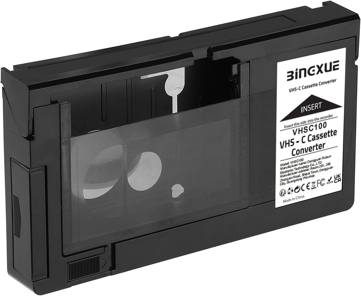 Vhsc Cassette Converter Compatible With Vhs C Svhs Camcorders Motorized Vhs Cassette Adaptor Not Compatible With 8Mm/Minidv/Hi8