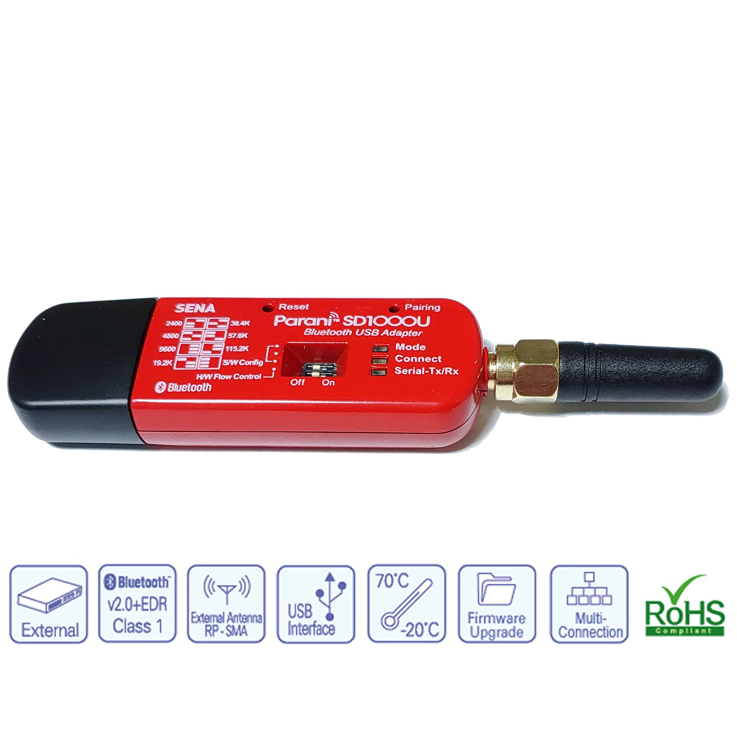 Sena Sd1000U Long Range Bluetooth-Usb Adapter For Serial Port Replacement