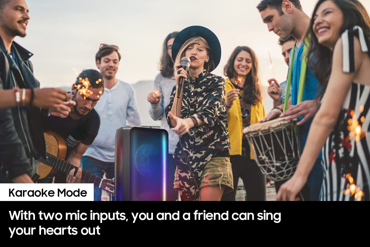 Samsung Mx-St90B Sound Tower High Power Audio, 1700W Floor Standing Speaker, Bi-Directional Sound, Ipx5 Water Resistant, Party L