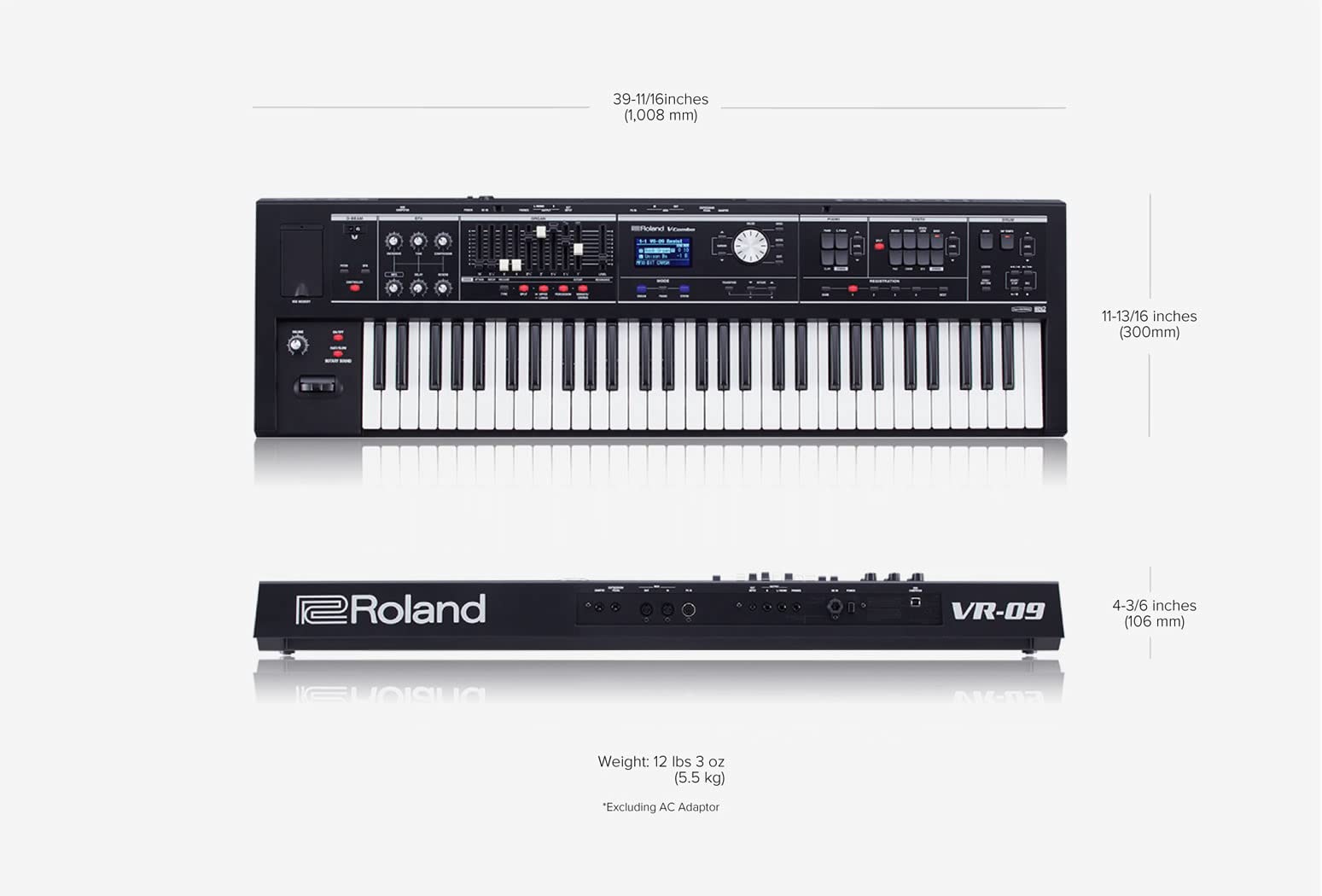 Roland Vr-09-B V-Combo | Travel-Ready 61-Note Keyboard With All The Sounds You Need (Vr-09-B)