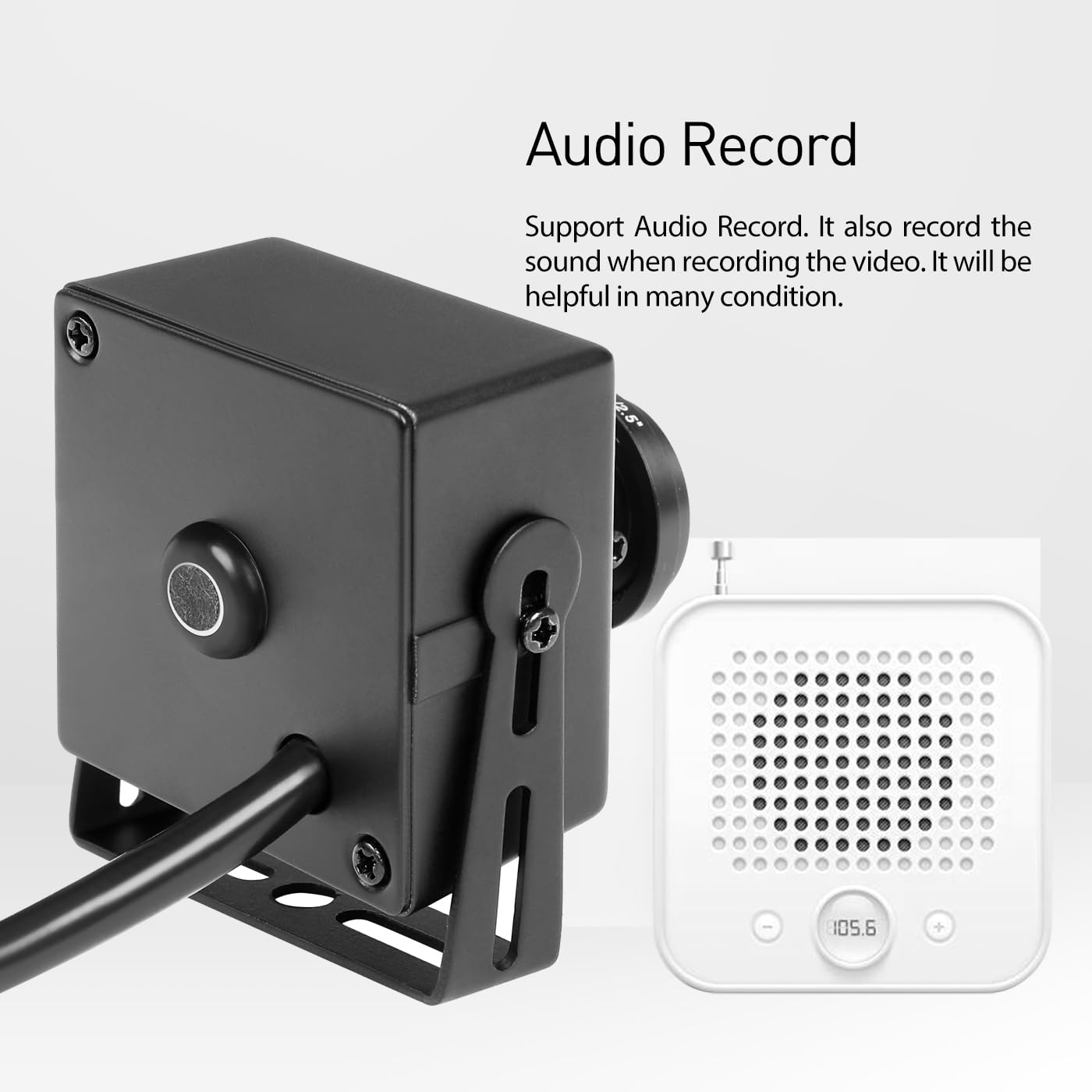 Revodata Tseye Fisheye Poe Mini Ip Camera With Audio, Ultra Hd 2880 X 1620P@20Fps, 1.7Mm Panoramic Fisheye Lens, Wide Angle Home