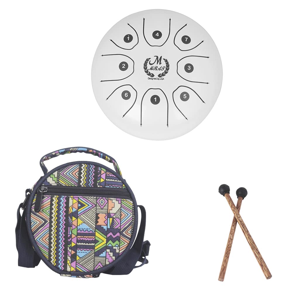 Excluzo 1Set Ethereal Drum Lotus Style Steel Tongue Drum Disc Drum Interesting Instrument