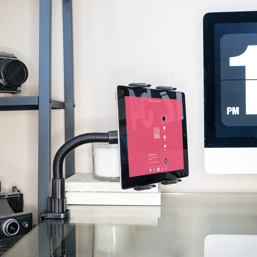 Arkon Tab086-12 Heavy Duty Tablet Clamp Mount With 12 Inch Neck For Ipad Pro Ipad Air Galaxy Note 10.1 Retail Black