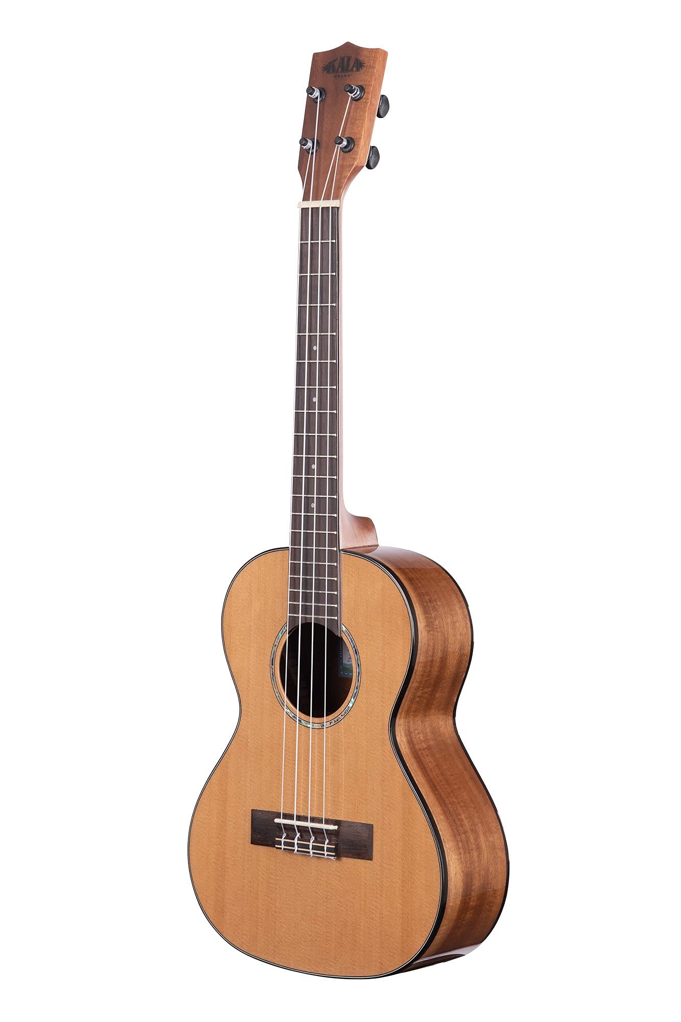 Kala Brand Music Co. Gloss Solid Cedar Top Acacia, 4 String Ukulele, Natural, Tenor (Ka Scac T)