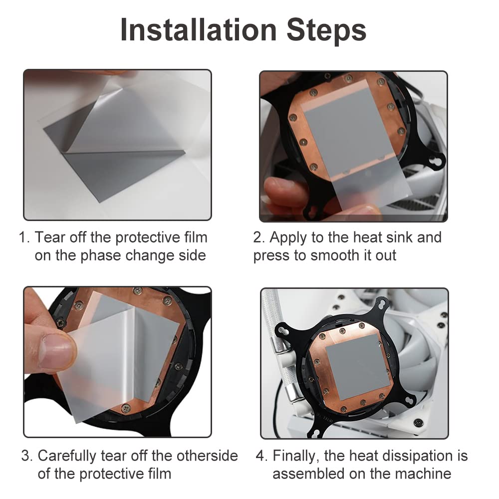 Thermal Pad Ptm7950 100X160X0.2Mm 8.5W/Mk Heatsink Phase Change Silicone Grease Cpu Gpu Ssd Thermal Pad