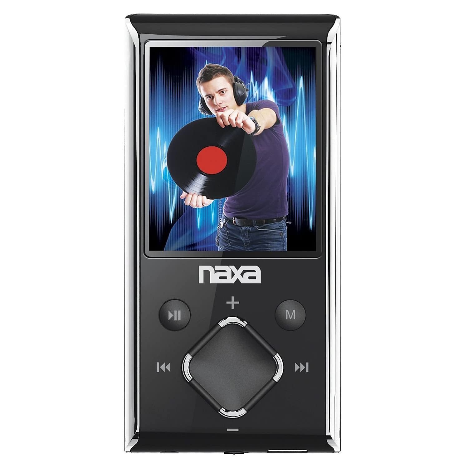 Naxa NMV-173 Portable Media Player with 1.8-Inch LCD Screen, Built-in 4GB Flash Memory and SD Card Slot (Silver