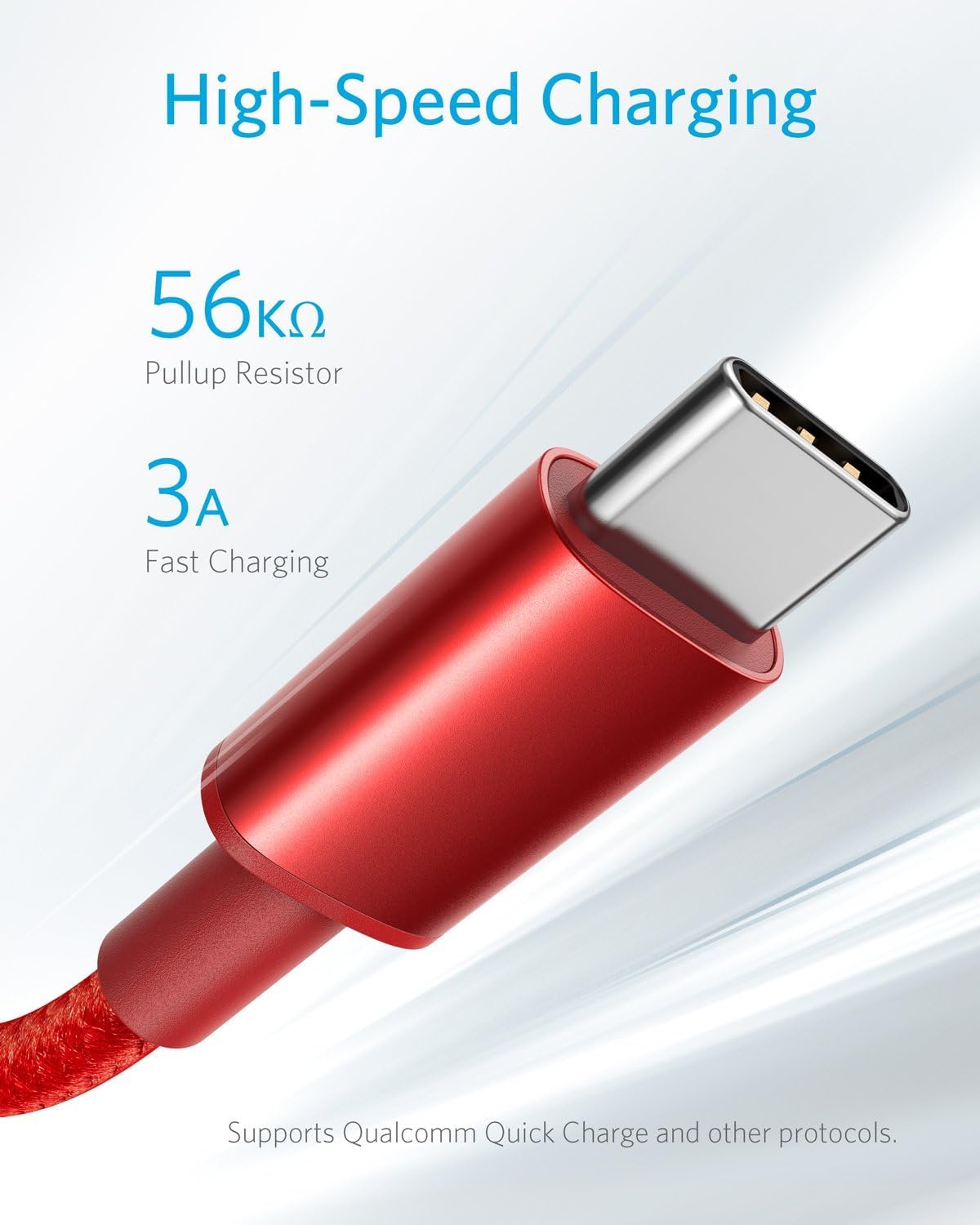 Anker Cable, [2-Pack, 6Ft] Premium Nylon Usb A To Type C Charger Cable, For Samsung Galaxy S10 / S10+ / Note 9, Lg V30 And More