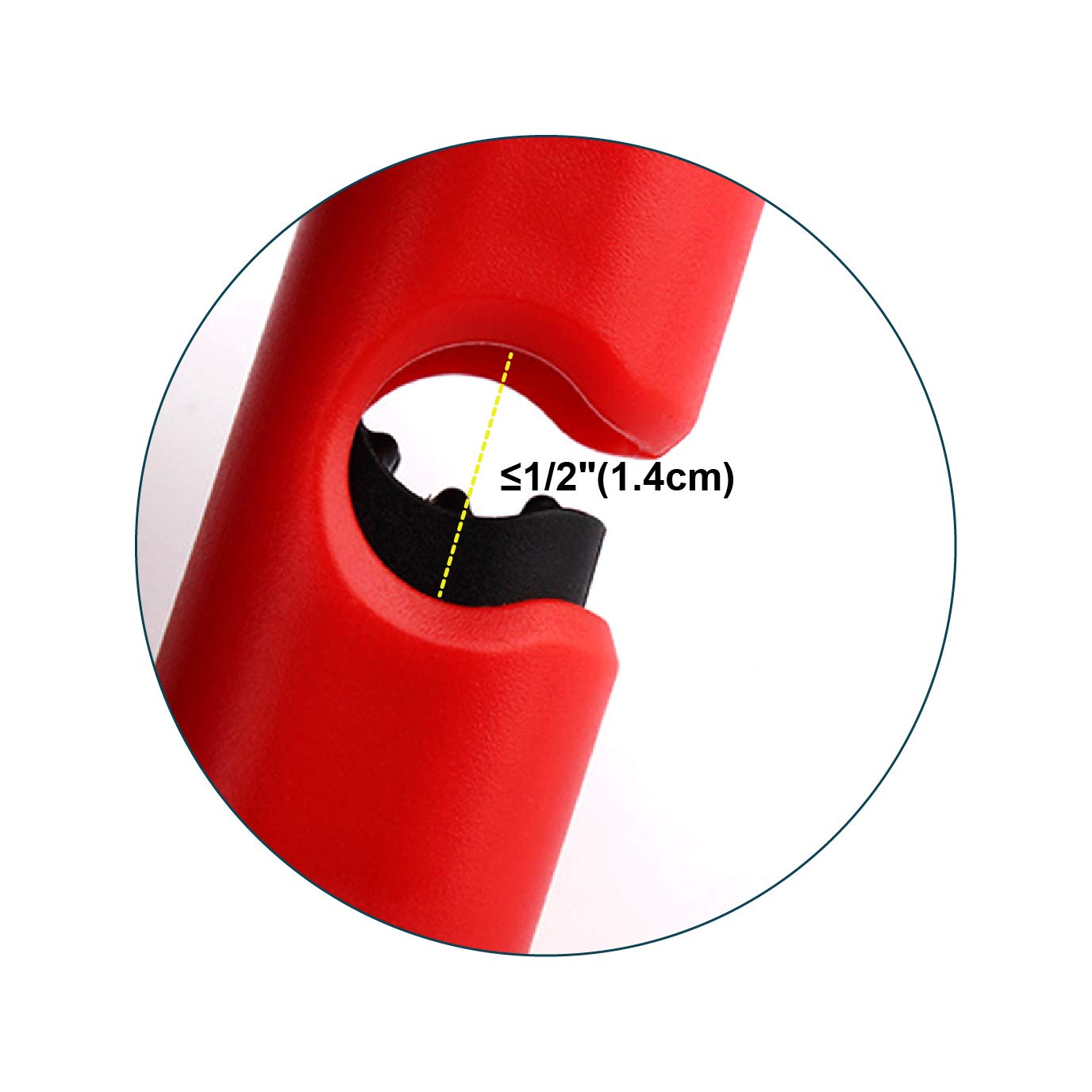 Kulusion 6 Pcs Premium Grade Food Bag Squeeze Clips Bread Clips Rubber Lid Non Slip Sealer Bag Cinches Easy Use Lock