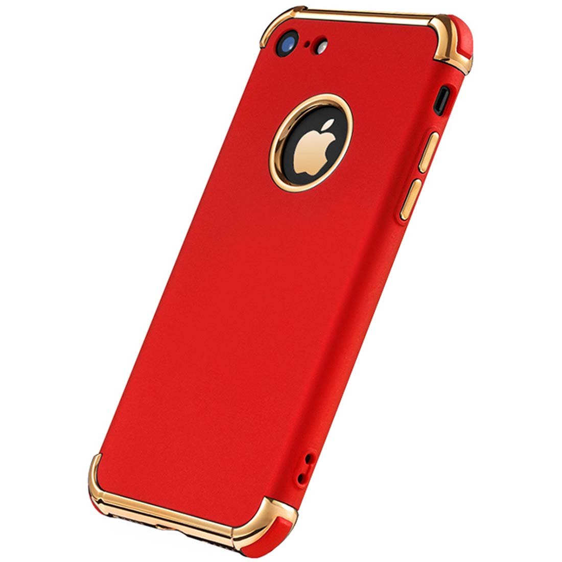 Tverghvad Iphone 7 Case, Iphone 8 Case, Ultra Thin Flexible Soft Iphone 8 Matte Case, Luxury 3 In 1 Slim Fit Electroplated Shock