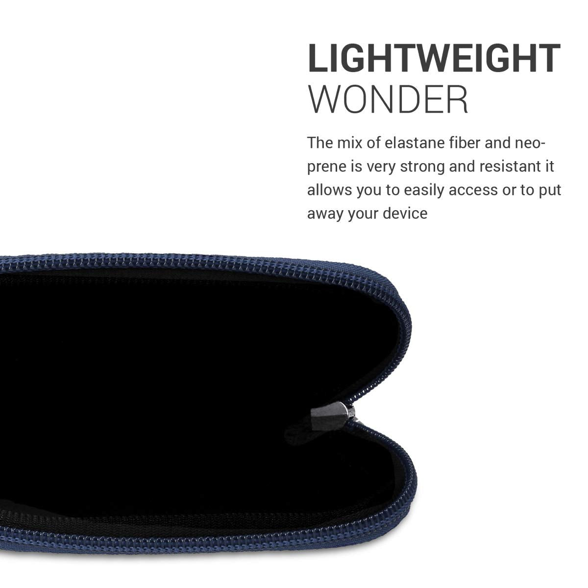 Kwmobile Neoprene Case Compatible With Apple Magic Mouse 1/2   Case For Mouse Soft Pouch Carry Bag   Dark Blue