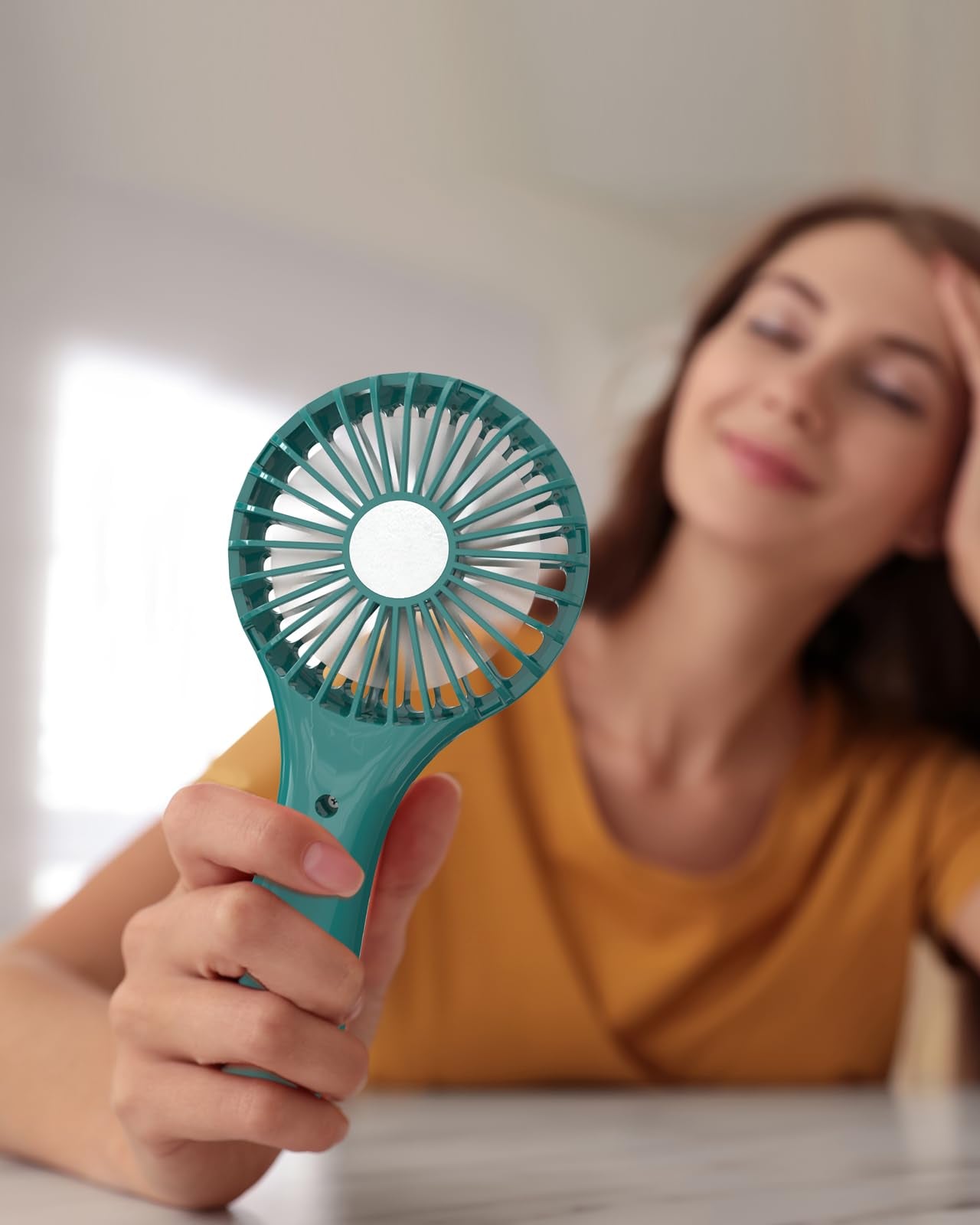 Tripole Handheld Fan Personal Battery Operated Fan, Strong Wind Mini Portable Fan, Usb Rechargeable Small Electric Makeup Eyelas