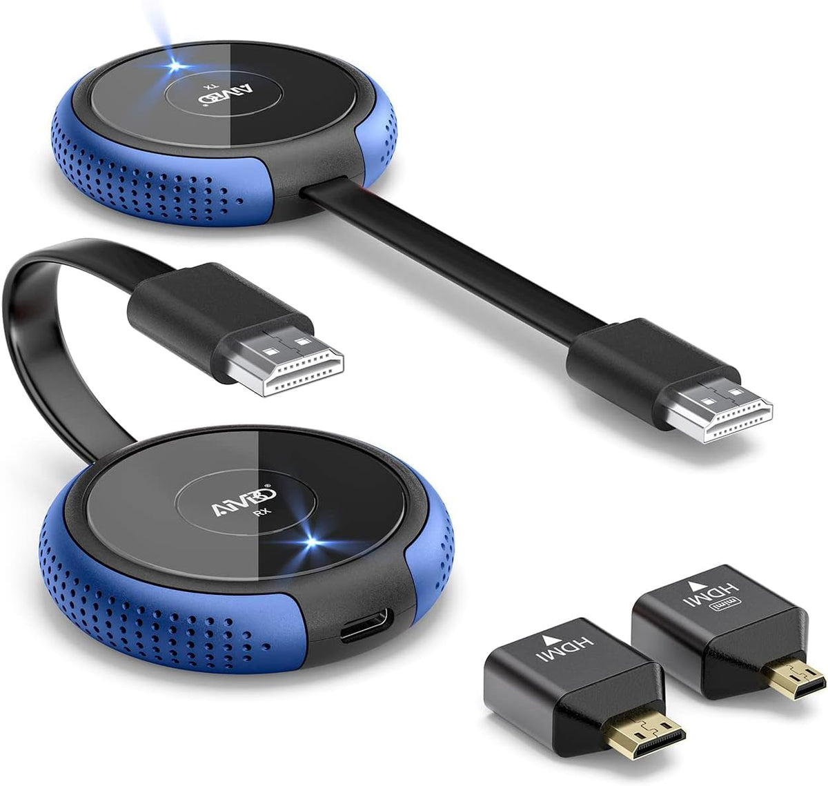 Timbootech Wireless Hdmi Transmitter And Receiver 4K, Streaming Media Video/Audio/File Hdmi Wireless Extender 5G Kit For Laptop,