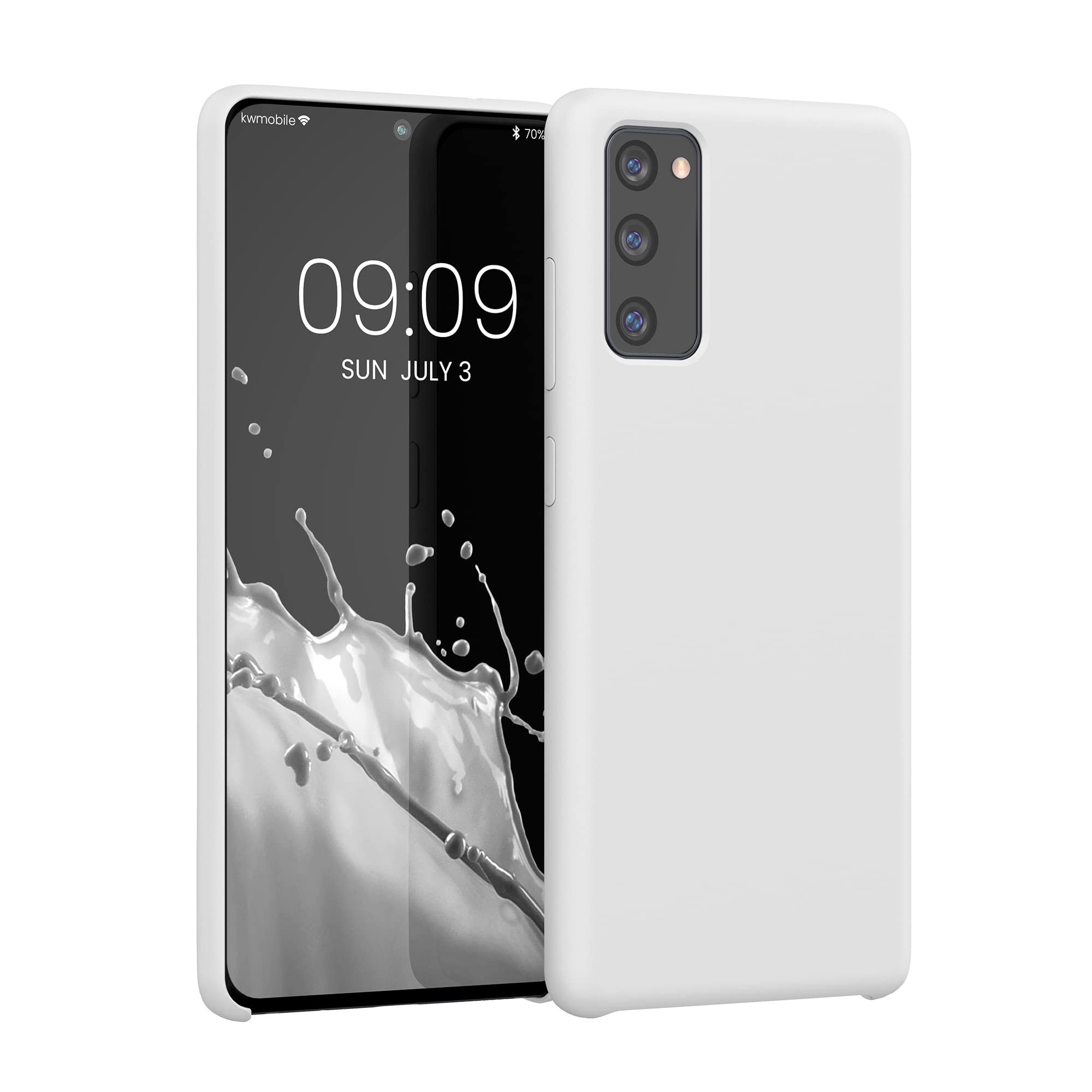 Kwmobile Case Compatible With Samsung Galaxy S20 Fe Case   Tpu Silicone Phone Cover With Soft Finish   White Matte