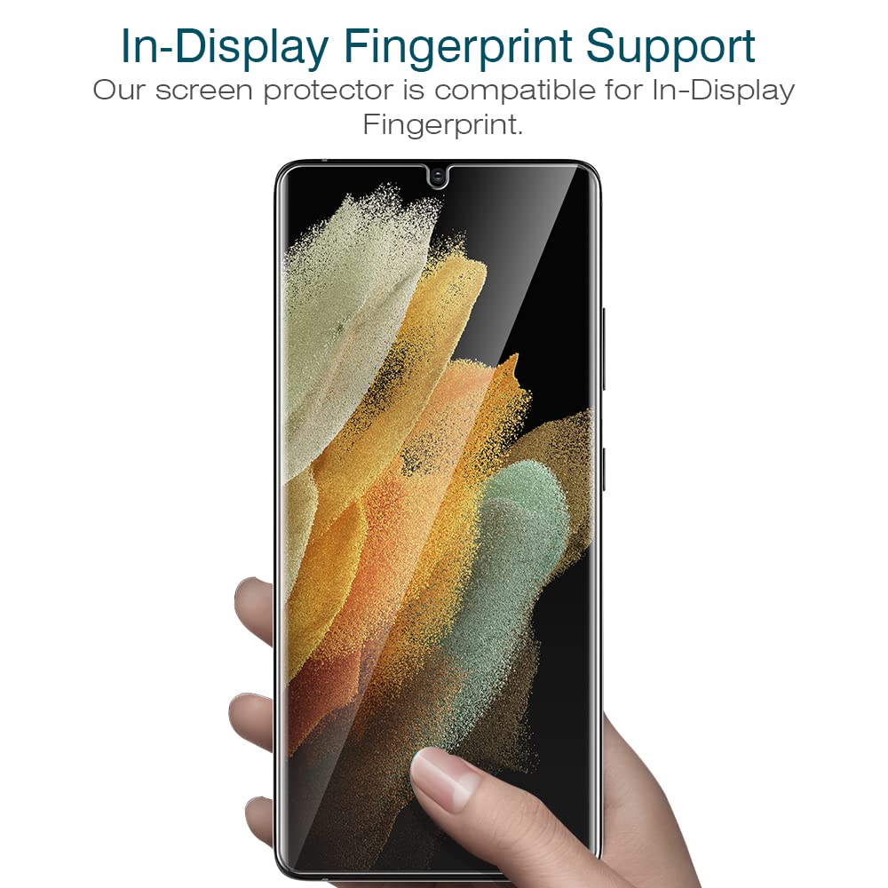 Lk 3 Pack Screen Protector For Samsung Galaxy S21 Ultra, Self Healing Tpu Film, Anti Scratch, No Bubble, Touch Sensitive, Suppor